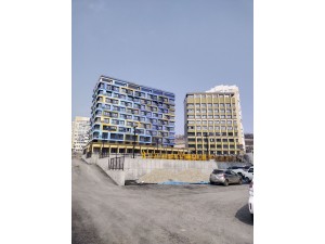 Окраска фасадов и интерьеров зданий. ЖК АЙВАЗОВСКИЙ, Владивосток, р-он Патрокл.