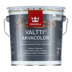 VALTTI AKVACOLOR (база EP) фасадный антисептик для древесины (водн., масл.), 2.7л Тиккурила