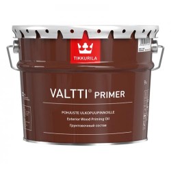 VALTTI PRIMER (бывший POHJUSTE) грунтовочный состав для древесины c маслом, бесцветный, 2.7л Тиккурила