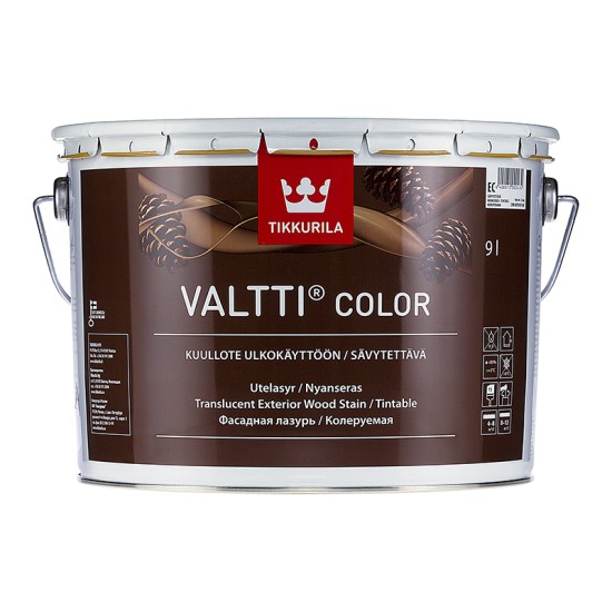 Купить VALTTI COLOR  (база EC) фасадный антисептик для древесины, 9л Тиккурила в магазине СтройРесурс от производителя Tikkurila