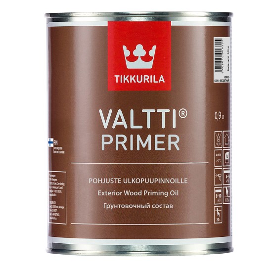 Купить VALTTI PRIMER (бывший POHJUSTE) грунтовочный состав для древесины с маслом, бесцветный, 0.9л Тиккурила в магазине СтройРесурс от производителя Tikkurila