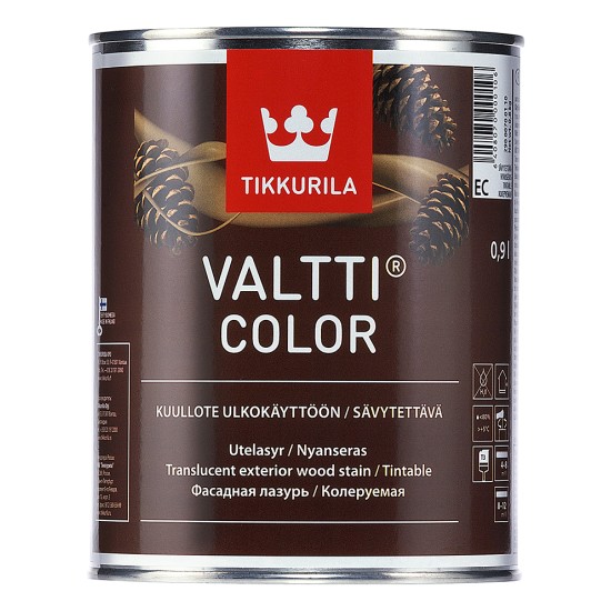 Купить VALTTI COLOR  (база EC) фасадный антисептик для древесины, 0.9л Тиккурила в магазине СтройРесурс от производителя Tikkurila