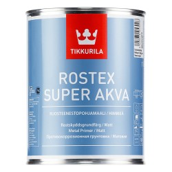 ROSTEX SUPER AKVA светло-серый водн. грунт по стали, оцинк., алюм. под водн. краски, 1л Тиккурила