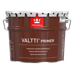 VALTTI PRIMER (бывший POHJUSTE) грунтовочный состав для древесины c маслом, бесцветный, 9л Тиккурила