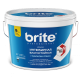 Купить Краска BRITE PROFESSIONAL интерьерная влагостойкая белая глубокоматовая база А, банка 0,9 л в магазине СтройРесурс от производителя Brite