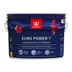 EURO POWER 7 A краска, стойкая к мытью (база А белая), 9л Тиккурила