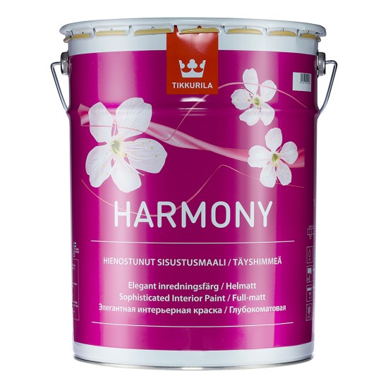 Купить HARMONY A краска (база A белая) для интерьеров бархатистая, 18л Тиккурила в магазине СтройРесурс от производителя Tikkurila