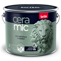 Краска BRITE CERAMIC для гостинных и спален C, 2.7л