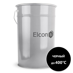 Эмаль термостойкая КО-8101 черная (до 400 С) "ELCON Max Therm", 25кг ЭЛКОН