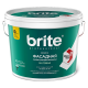 Купить Краска BRITE PROFESSIONAL фасадная силиконизированная белая матовая база А, ведро 2,7 л в магазине СтройРесурс от производителя Brite