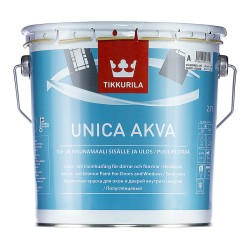 UNICA AKVA A п/глянцевая акрилатная краска для окон и дверей (база A белая), 2.7л Тиккурила [478]