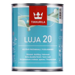 Краска "LUJA 20 (804)" (база C прозрачная) п/матовая, моющаяся бактериц., 0.9л Тиккурила