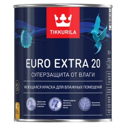 EURO EXTRA 20 C краска экстрастойкая к влаге (база С), 0.9л Тиккурила