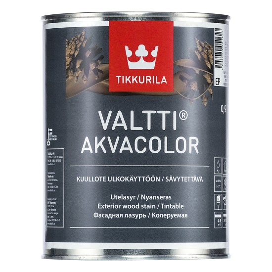 Купить VALTTI ULTRA (база A) краска для дер. фас, мат., 0.9л Тикк в магазине СтройРесурс от производителя Tikkurila