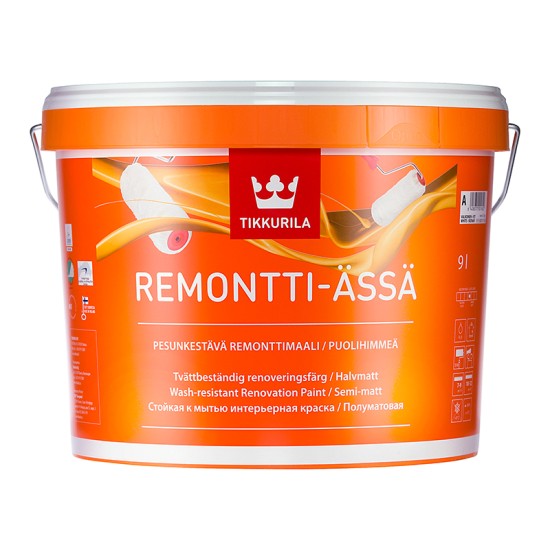 Купить REMONTTI-ASSA C краска (база C прозрачная) п/матовая гипоаллергенная, 9л Тиккурила [815] в магазине СтройРесурс от производителя Tikkurila