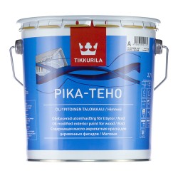 PIKA-TEHO A  (база A белая) матовая акрилатн. фасадн. краска для древесины с маслом, 2.7л Тиккурила [250]