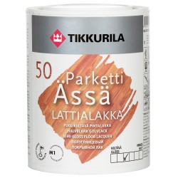 PARKETTI-ASSA 50 лак для пола (п/глянц., полиуретано-акрилатный для вн.работ), 1л Тиккурила