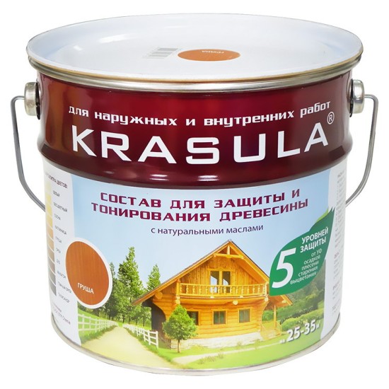 Купить Защитно-декоративный состав "KRASULA" калужница, 3,3л в магазине СтройРесурс от производителя Норт