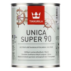 Лак UNICA SUPER 90 (глянц., уретано-алкидный, EP-база), 0.9л Тиккурила