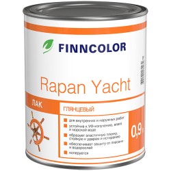 RAPAN YACHT (база EP) лак яхтный (глянцевый, алкидно-уретановый для вн.работ), 0.9л Финнколор-Тиккурила