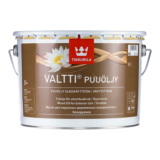 Купить VALTTI PUUOLJY / VALTTI WOOD OIL (база EC) масло для дерева, 9л Тиккурила в магазине СтройРесурс от производителя Tikkurila