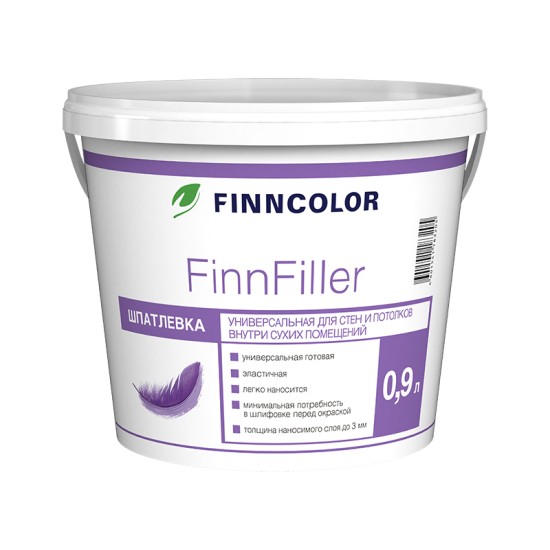 Купить Шпатлевка финишная FINNFILLER, 10л Финнколор в магазине СтройРесурс от производителя Finncolor