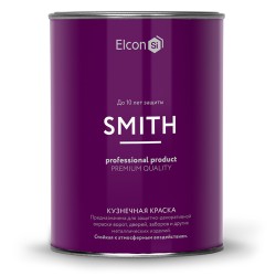 Грунт-эмаль 3в1 (кузнечная краска) черная молотковая ELCON SMITH матовая быстросохнущая, 2кг ЭЛКОН