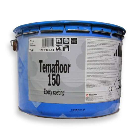 Купить Эпоксидная краска "Темафлор 150" синий RAL 5005, 9,4л (комплект осн 7,5л+отверд. 1,9л) (TCH) в магазине СтройРесурс от производителя Tikkurila